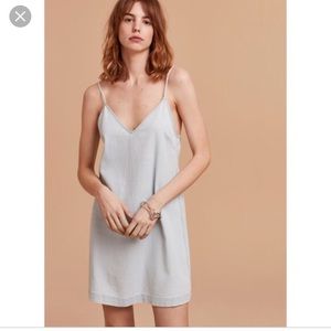 Aritzia light weight denim vivienne dress small